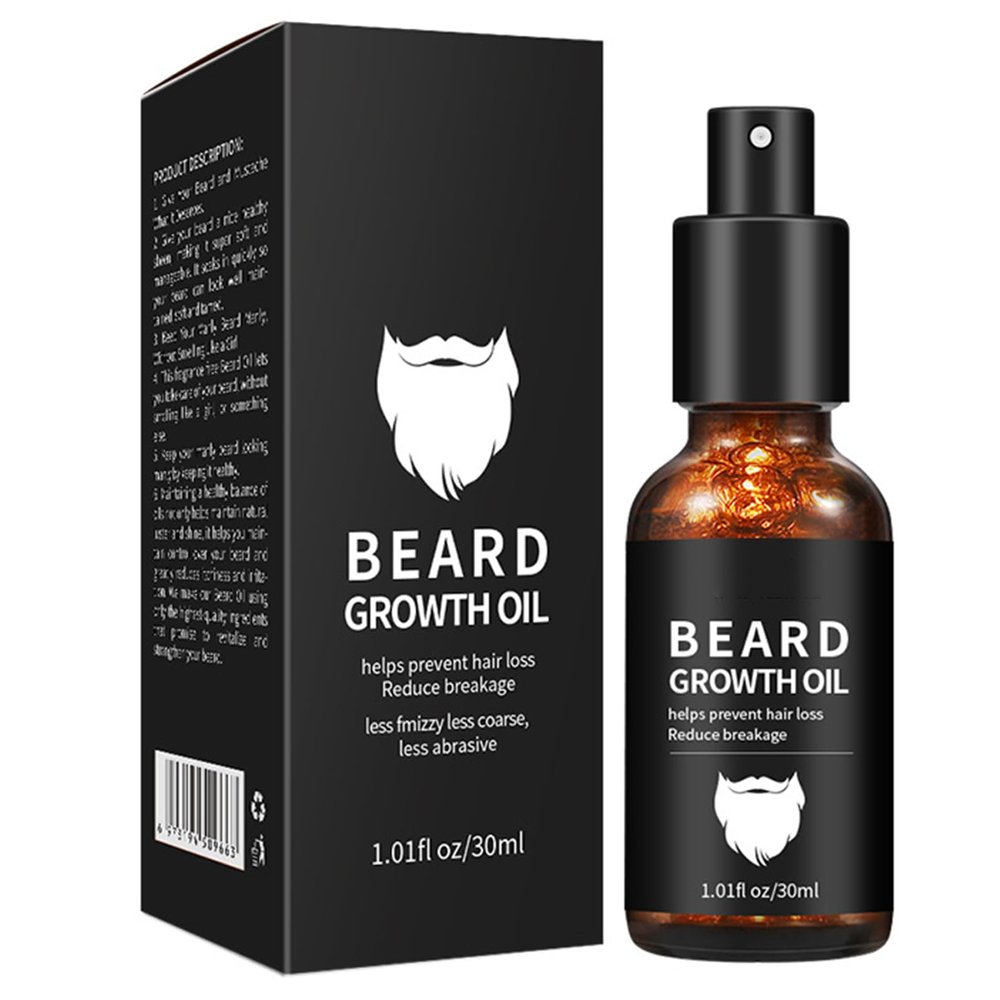 Beard Growth Oil Spray, Men's Beard Oil, Beard Serum, Moisturise, Stimulate Hair Growth, Promote Hair Regrowth, Facial Hair Care, Father's Day GiftGifts for Men(30ml)