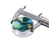Abstract Marbled Ocean Navy Blue Teal Green, Pill Box Round Pill Case for Pocket Or Purse Small Pill Container Travel Pill Organizer view 4