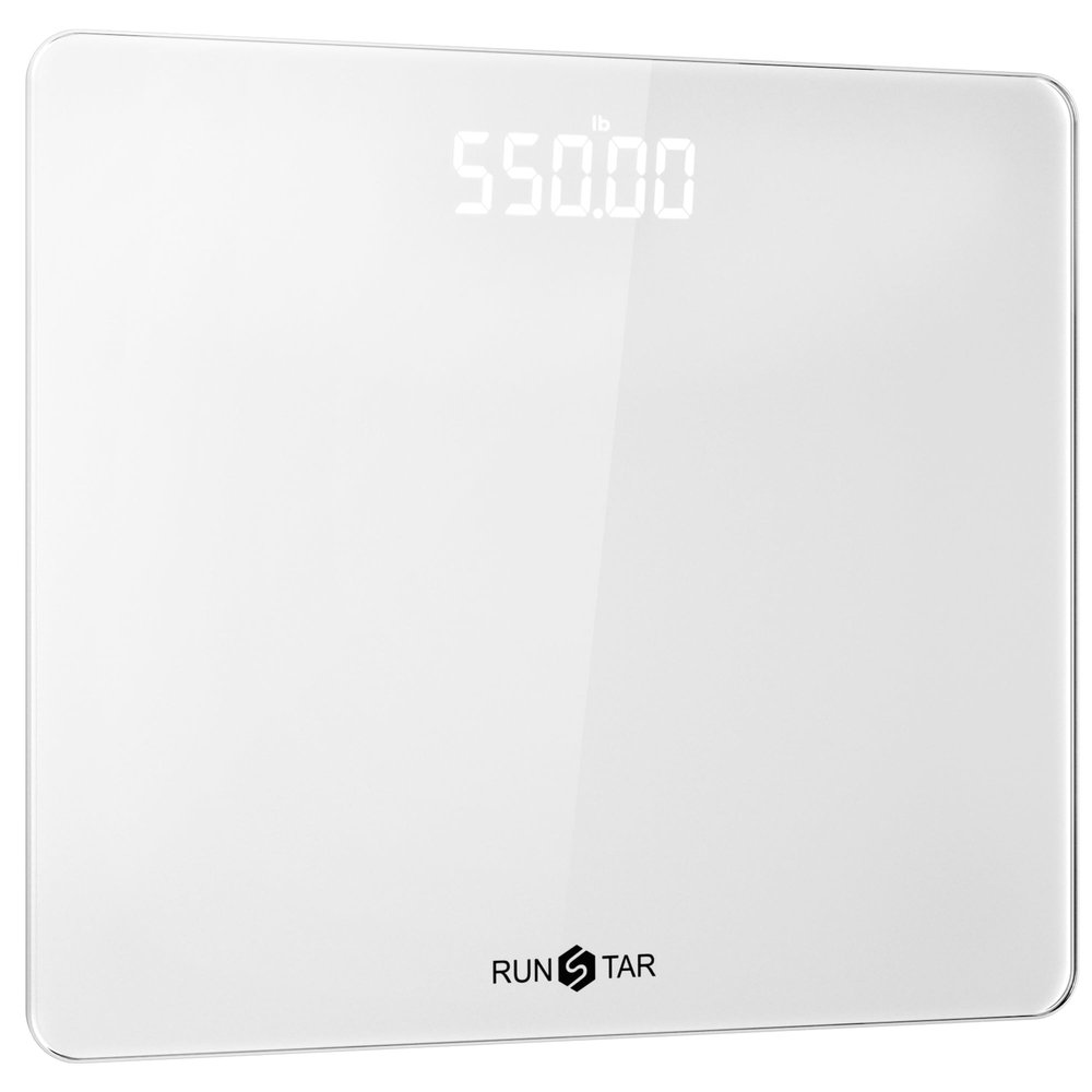 550lb Scale for Body Weight with Ultra-Wide Platform and Large LED Bezel-Less Display, Accurate High Precision Digital Bathroom Scale with Extra-High Capacity
