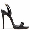 WOkismD 12CM/4.72IN Women's Open Toe Sexy Super High Heel Sandals with Back Strap And Side Hollow High Heels,Black,43 view 1