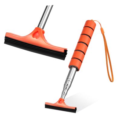 SEWOART Adjustable Telescopic Car Window Squeegee Windshield for Rearview Mirrors Sturdy Cleaner Tool Non-slip Handle