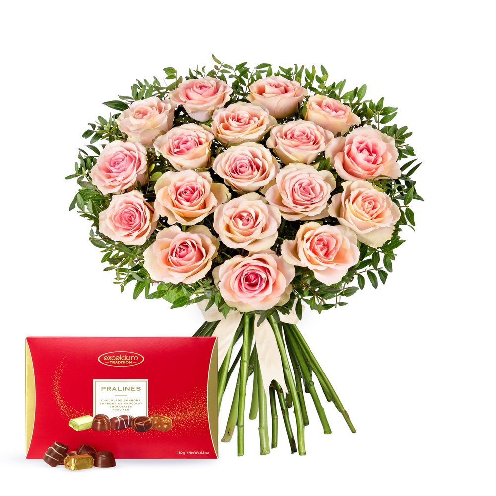 La belle and Chocolates - Fresh Flowers - Birthday, Anniversary, Get Well, Thank You, Occasion Flower - Cut Floral Arrangement for Gifts, Weddings, Sympathy, Celebrations, and Special Events