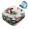 Sanitary Napkin Storage Bag, Portable Menstrual Cup Pouch, First Period Bag for Women Girls, Winter Bloom with Bird Zipper Menstruation Padded Purser view 1