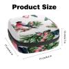 Sanitary Napkin Storage Bag, Portable Menstrual Cup Pouch, First Period Bag for Women Girls, Winter Bloom with Bird Zipper Menstruation Padded Purser view 3