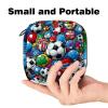 Period Kit Bag for Girls Women Ladies, Soccer Football-10 Sanitary Napkin Disposal Bags, Large Capacity Zipper Menstrual Pad Pouch view 2