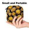 Basketball-74 First Period Kit for Girls, Tampon Pantyliners Menstrual Purse, Nursing Pad Holder with Zipper, Sanitary Collect Napkin Bag Organizer view 2