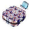 Period Kit Bag for Girls Women Ladies, Scandinavian Folk Sanitary Napkin Disposal Bags, Large Capacity Zipper Menstrual Pad Pouch view 1