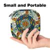 Abstract Mandala Colourful First Period Kit for Girls, Tampon Pantyliners Menstrual Purse, Nursing Pad Holder with Zipper, Sanitary Collect Napkin Bag Organizer view 2