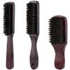 Men Beard Brush Natural Boar Bristle Brush Stiff Beard Brush Moustache Cleaning Brush Shaving Comb Barber Hair Styling Comb view 2