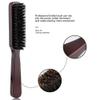 Men Beard Brush Natural Boar Bristle Brush Stiff Beard Brush Moustache Cleaning Brush Shaving Comb Barber Hair Styling Comb view 3