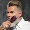 Men Beard Brush Natural Boar Bristle Brush Stiff Beard Brush Moustache Cleaning Brush Shaving Comb Barber Hair Styling Comb view 4