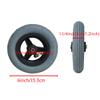 2 Pcs 6x1 Wheelchair Front Wheels Assembly, 6 Inch Inflatable Anti-Slip Rubber Replacement Wheelchair Wheels for Disabled Old People Wheelchairs with 5/16" (8 mm) Bearing view 2
