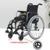 2 Pcs 6x1 Wheelchair Front Wheels Assembly, 6 Inch Inflatable Anti-Slip Rubber Replacement Wheelchair Wheels for Disabled Old People Wheelchairs with 5/16" (8 mm) Bearing view 3