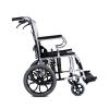 2 Pcs 14 Inch Manual Wheelchair Rear Wheels, 14x1.75 PU Solid Replacement Wheelchair Caster Assembly with 1/2" (12mm) Bearing view 2