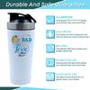 Dad I love You To The Moon And Back, Best Dad Gift From Son Or Daughter, 500ml Aluminium Shaker Bottle for Supplement Shakes - Easy Clean, Durable Cup. (wHITE) view 4
