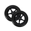 1 Pair 12x2 Wheelchair Rear Wheels Assembly, PU Solid Manual Wheelchairs Replacement Wheel with 1/2" (12mm) Bearing (Size : 12x2A) view 1