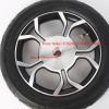 1 Pair 12x 2 Wheelchair Rear Wheels Assembly, PU Pneumatic Electric Wheelchair Replacement Wheel, Aluminum Rim with 17mm (11/16'') Bearing and Keyway 6mm (1/4") view 3