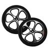1 Pair 16x2.125 Replacement Electric Wheelchair Rear Wheels, PU Inflatable/Solid Tire, Aluminum Alloy Hub with 5/8" (17mm) Bearing and Keyway 1/4" (6mm) (Size : 16x2.125 A) view 1
