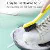 Sneaker Brush, Laundry Shoe Brush - Shoe Scrubber with Long Handle Cleaning Brush, Efficient Scrubbing Wash Brush Set of 2 Soft Bristles for Shoes, Boots, Clothes Multi-Purpose view 2