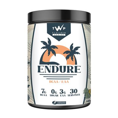 TWP Nutrition Platinum Series Endure, EAAs & BCAAs Electrolyte Blend Pre, Intra and Post Workout, Zero Sugar, 510g and 30 Servings, 20 Great Flavours (Pina Colada)