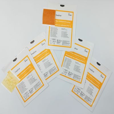 Pack of 5 Inadine Dressings 5cm x 5cm  Antiseptic Non-Adherent Pads for Wound Care & Infection Prevention | Iodine-Impregnated Wound Dressings