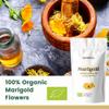 Marigold Tea Organic 100g (50 Cups) | Organic Calendula Petals | Dried Loose Leaf Flowers of Calendula officinalis REPLANTEA view 3