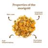 Marigold Tea Organic 100g (50 Cups) | Organic Calendula Petals | Dried Loose Leaf Flowers of Calendula officinalis REPLANTEA view 4