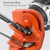 Drill Bit Sharpener, Portable Drill Grinder Grinding Tool Universal Multipurpose Drill Bit Grinding Sharpener High Efficiency Twist Drill Bit Sharpener for Steel, Masonry, Carbide view 2