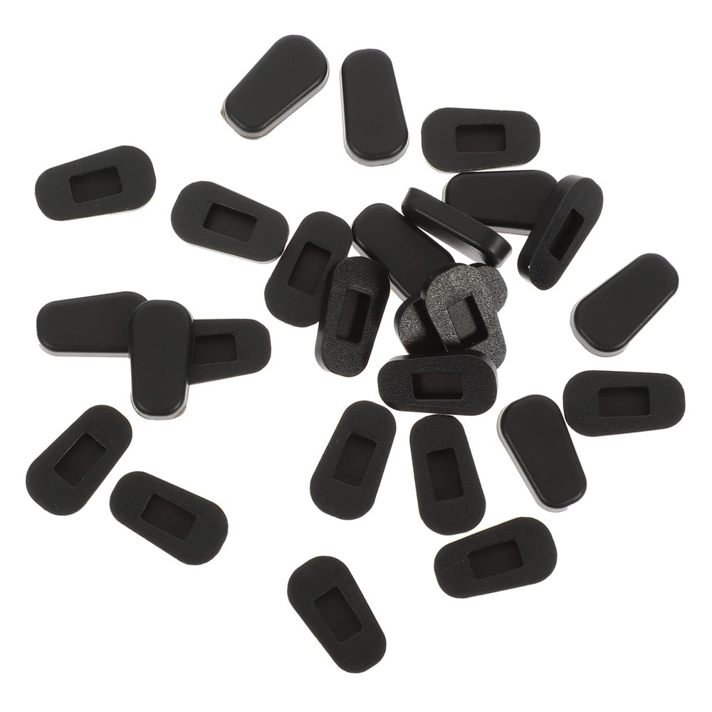 Anneome Silicone Nose Pads 12 Pairs for Glasses Anti- Comfortable Fit Nose Cushion Black