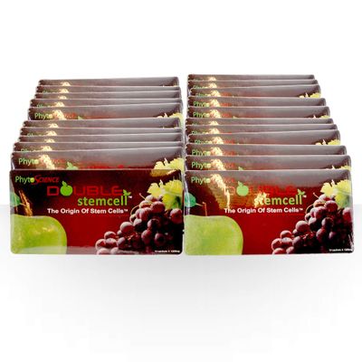 20 Packs Phytoscience Double Stem Cell Anti Aging Reduce Wrinkles Fine Lines Skin Texture (14 Sachets/Pack)