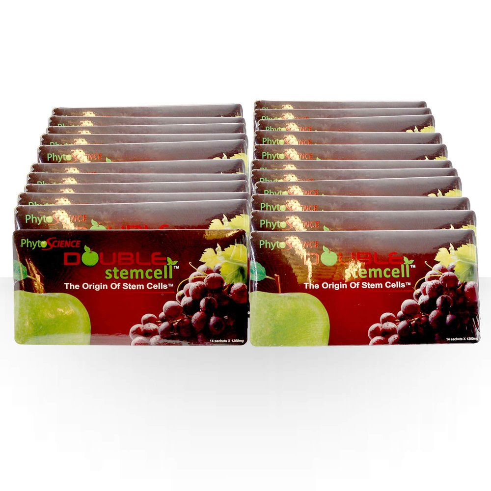 20 Packs Phytoscience Double Stem Cell Anti Aging Reduce Wrinkles Fine Lines Skin Texture (14 Sachets/Pack)
