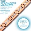 Willis Judd Mens Copper Magnetic Bracelet Double Strength Magnetic Bracelets for Men Adjustable Length view 3