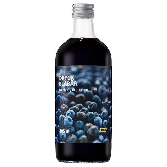 DRYCK BLBR Blueberry Syrup - Indulge in True Nordic Flavor, 495 ml