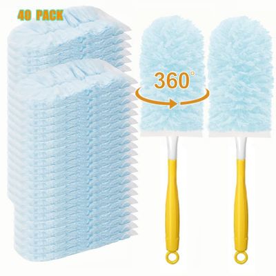 360 Degree Heavy Duty Duster Refills Compatible with Swiffer Hand (30PCS) (30)