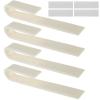BUTORY 4 Pack Tumbler Lid Organizer Space Saving Cup Lid Organizer Self-Adhesive Tumbler Lid Hook Holds 7-8 Glass Lids Clutter-Free Cup Lid Holder Hanger for Kitchen Cabinet and Countertop # view 1