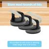 BUTORY 4 Pack Tumbler Lid Organizer Space Saving Cup Lid Organizer Self-Adhesive Tumbler Lid Hook Holds 7-8 Glass Lids Clutter-Free Cup Lid Holder Hanger for Kitchen Cabinet and Countertop # view 2