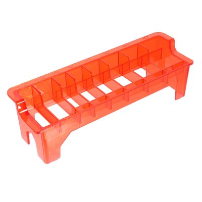 MAGICLULU Clipper Guard Organizer Box Combs Universal Hair Clipper Storage Case for Barbers Red Styles Sturdy and Protective Hairdressing Tool Holder