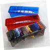 MAGICLULU Clipper Guard Organizer Box Combs Universal Hair Clipper Storage Case for Barbers Red Styles Sturdy and Protective Hairdressing Tool Holder view 4