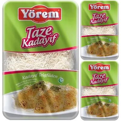 By Pufai Grocery, Kadaifi Pastry Threads Kadayif Kataifi Dough Dubai Chocolate 400 Gramx 3 Packs