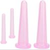 4 Pieces Pink Facial Cupping Therapy Set Anti Cellulite Silicone Vacuum Cupping Cups for Face and Eye Cupping Massage (2 Small + 2 Large)Massage ToolsHealth Care view 1