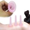 4 Pieces Pink Facial Cupping Therapy Set Anti Cellulite Silicone Vacuum Cupping Cups for Face and Eye Cupping Massage (2 Small + 2 Large)Massage ToolsHealth Care view 3