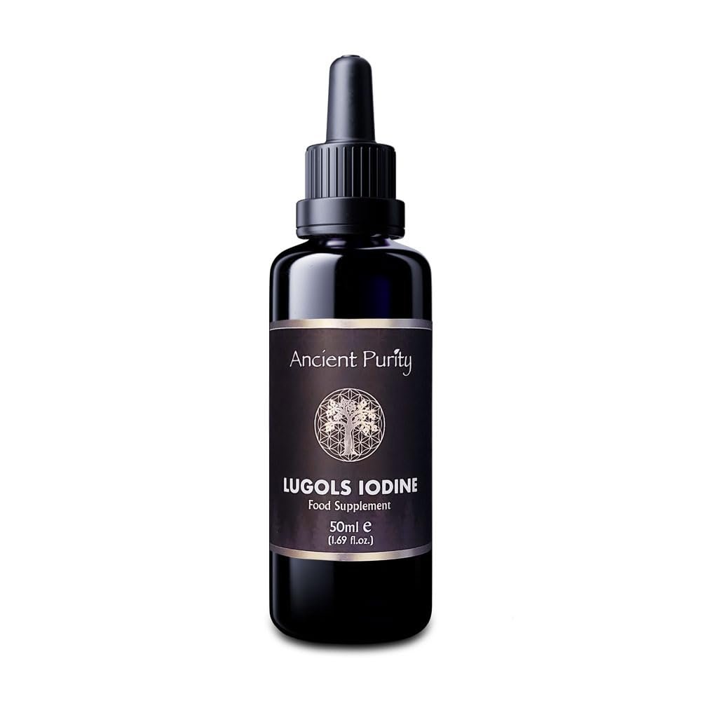 Lugols Iodine - Original Formula | Thyroid, Brain & Organ - Safe High Strength | UK Made Ancient Purity - 50ml (1.69 fl. oz.)