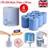 ARA CHOICE 6X Rolls Blue Centre Feed Embossed 2 Ply Paper Kitchen Hand Towels 375 Sheets Per Roll Toilet Tissue Paper Universal Towel Refill Towel Dispenser for Home Office Warehouse Bathroom Garage view 2