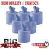 ARA CHOICE 6X Rolls Blue Centre Feed Embossed 2 Ply Paper Kitchen Hand Towels 375 Sheets Per Roll Toilet Tissue Paper Universal Towel Refill Towel Dispenser for Home Office Warehouse Bathroom Garage view 4