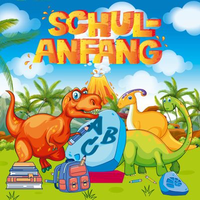 20 Napkins First Day at School for Boys and Girls for First Day of School as Table Decoration for First Day of School. Paper Napkins School Introduction with Motif for Boys and Girls Also for
