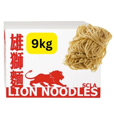 Lion Chinese Noodles, No 1 Thick Noodles 9KG - Chefs choice for Stir Fry and Chow Mein dishes
