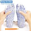 2Pcs Acupressure Reflexology Socks,Foot Massage Socks,Acupoint Socks,Relieve Tired Physiotherapy Socks with Massage Tools, White view 3