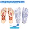 2Pcs Acupressure Reflexology Socks,Foot Massage Socks,Acupoint Socks,Relieve Tired Physiotherapy Socks with Massage Tools, White view 4