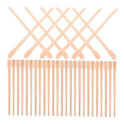 HAPINARY 100pcs Waxing Sticks Wax Applicator Sticks Wooden Wax Rods for Eyebrow Nose Lip Hair Removal at Home and Spa