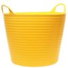 40 Litres Strong Robust Flexible Tubs Multi Purpose Storage Container Bucket Black Yellow or Red Coloured For Garden & Home (5, Black) view 4